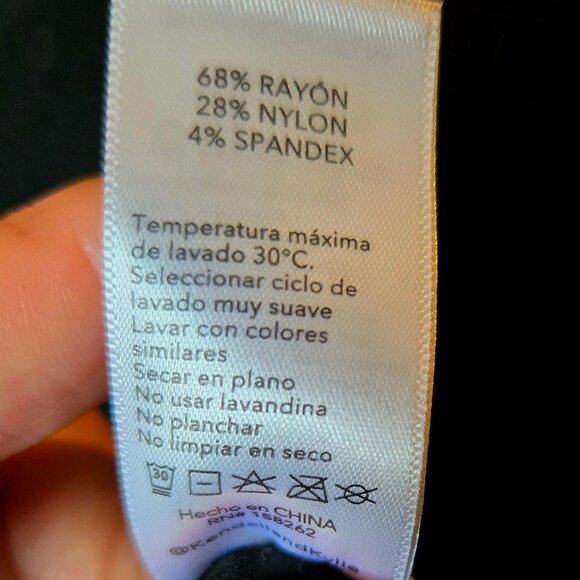 KENDALL + KYLIE Pleated Pull On Pants – Black - Picture 7 of 8